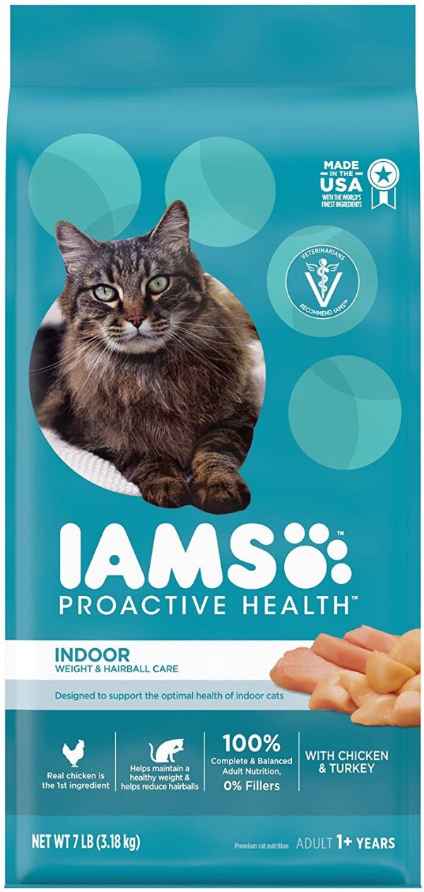 IAMS PROACTIVE 健康猫粮 7磅 三文鱼鸡肉味