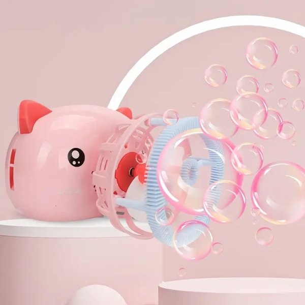 Kids Toys Bubble Blower Piggy Fan Bubble Machine Toys - Toys & Games - Temu