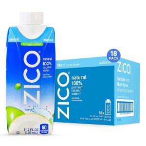 ZICO 100%纯天然椰子水 11.2oz 18瓶装