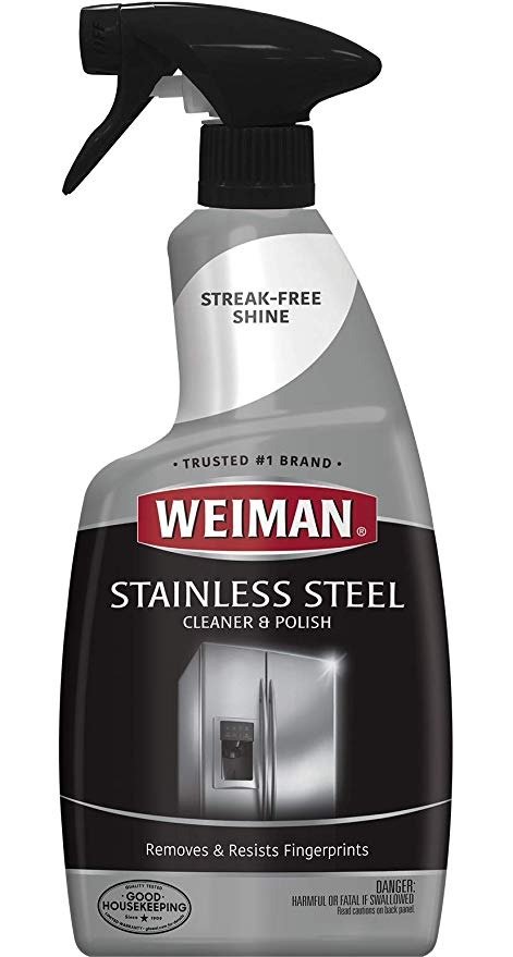 Stainless Steel Cleaner and Polish - Streak-Free Shine for Refrigerators, Dishwasher, Sinks, Range Hoods and BBQ grills - 22 fl. oz.