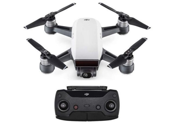 Spark Collapsible Quadcopter Drone with Remote Control Combo &#40;White&#41; - Newegg.com