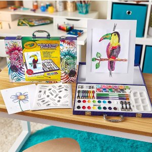 Crayola Table Top Easel & Paint Set, Kids Painting Set, 65+ Pieces