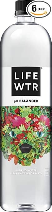 , Premium Purified Water pH Balanced with Electrolytes For Taste, 1 Liter bottles (6 Pack)