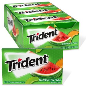 Trident 西瓜口味无糖口香糖 共168片 随时随地口腔清新