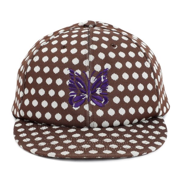 Butterfly Embroidered Polka Dot Cap