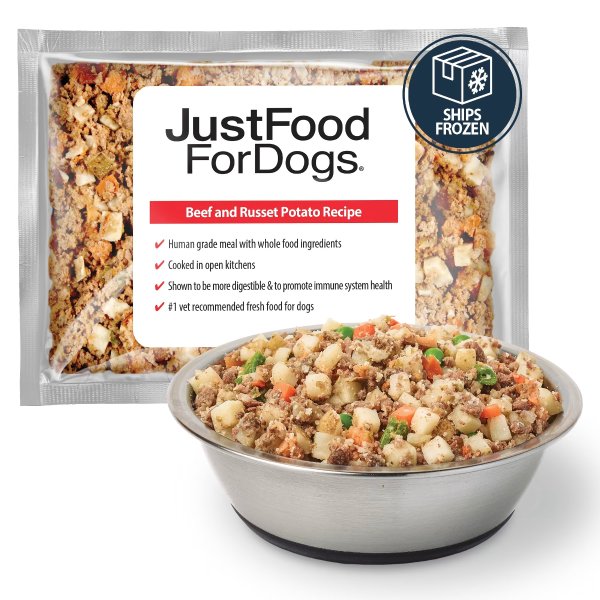 JustFoodForDogs Daily Diets Beef & Russet Potato Frozen Dog Food, 18 oz.