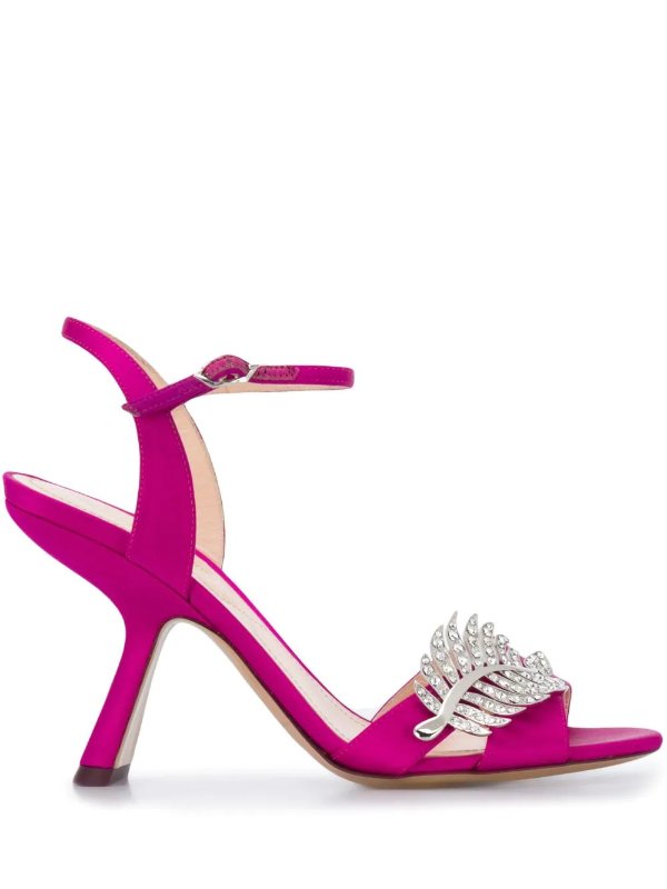 MONSTERA Sandals 90 in pink | Nicholas Kirkwood
