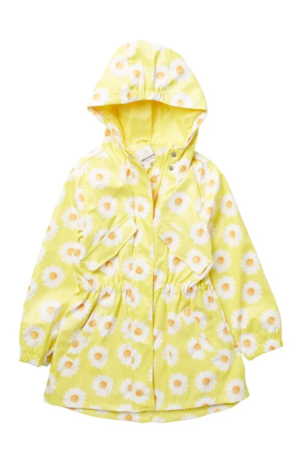 Hooded Zip Up Anorak Raincoat(Big Girls)