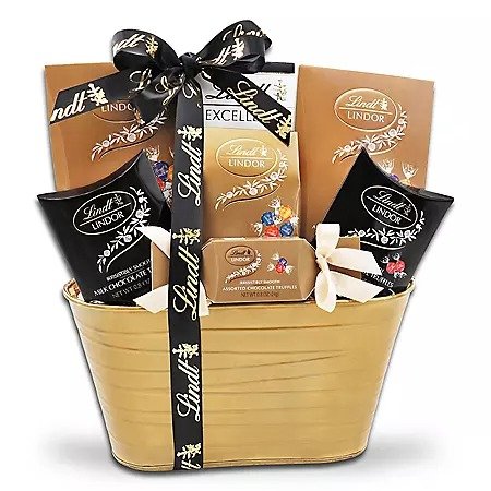 Classic Lindt Chocolate Gift Basket