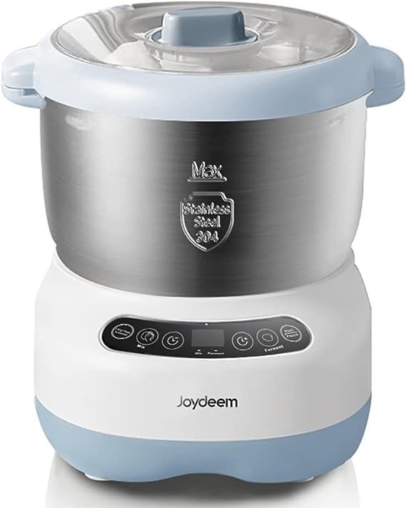 Electric Dough Maker with Ferment Function, Microcomputer Timing, Face-up Touch Panel, 6.6Qt, 304 Stainless Steel, JD-HMJ7L