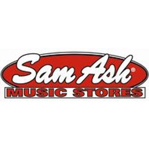 Sam Ash乐器商店: $15店内优惠券，没有超少购物金额限制