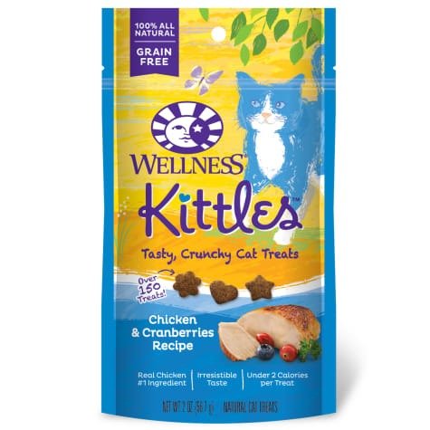 Kittles Crunchy Natural Grain Free Chicken & Cranberry Cat Treats, 2 oz | Petco