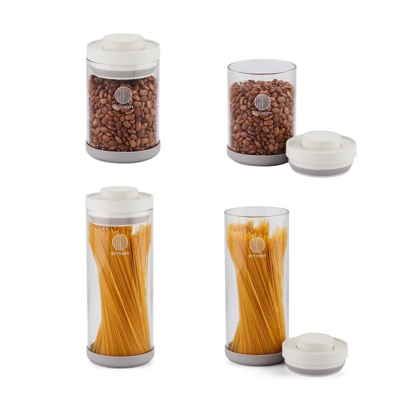 Kitchen Organizer bundle - Buydeem Airtight Glass Storage Jar 1200ml *