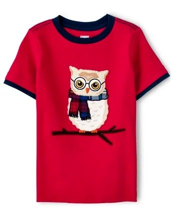 Boys Short Sleeve Embroidered Owl Top - Teacher's Favorite | Gymboree