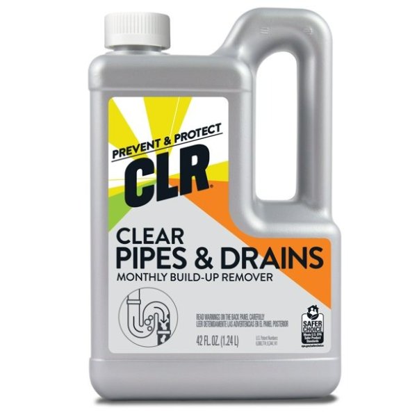Clear Pipes and Drains, Monthly Liquid Pipe and Drain Care, EPA Safer Choice, 42 oz