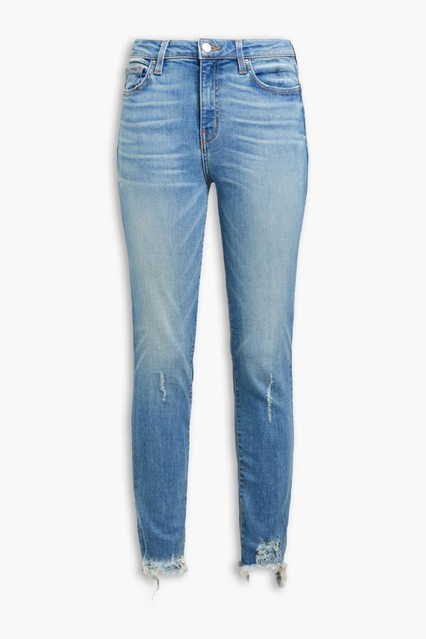 Nelly distressed high-rise skinny jeans
