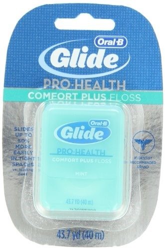 3 Pk Oral-B Glide PRO-HEALTH Comfort Plus Dental Floss, Mint, 43.7 yd (40 m) Ea