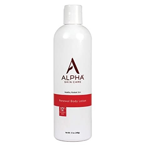 Renewal Body Lotion | Anti-Aging Formula |12% Glycolic Alpha Hydroxy Acid (AHA) | Reduces the Appearance of Lines & Wrinkles | For All Skin Types | 12 Oz