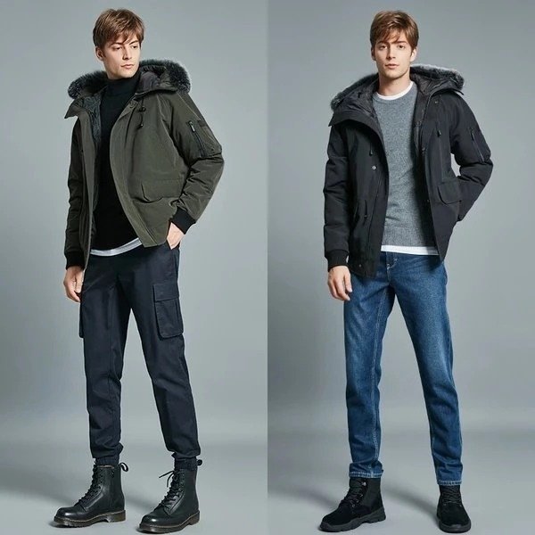 Men's Extra Warm Short Down Jacket