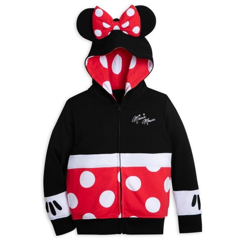 Minnie Mouse Costume Zip Hoodie for Girls 卫衣 $27.99 超值好货 | 北美省钱快报