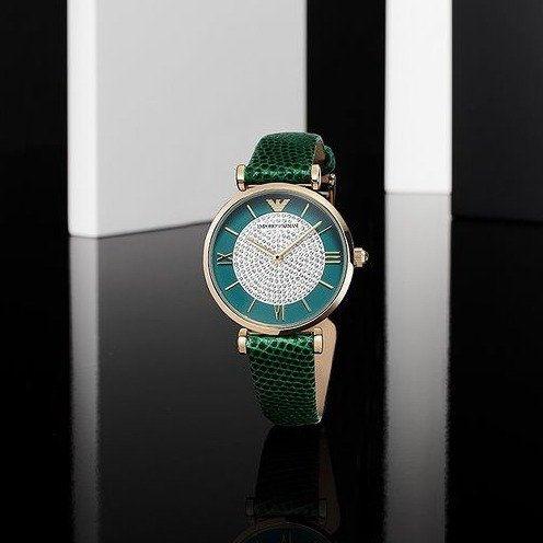 绿盘水晶新款腕表