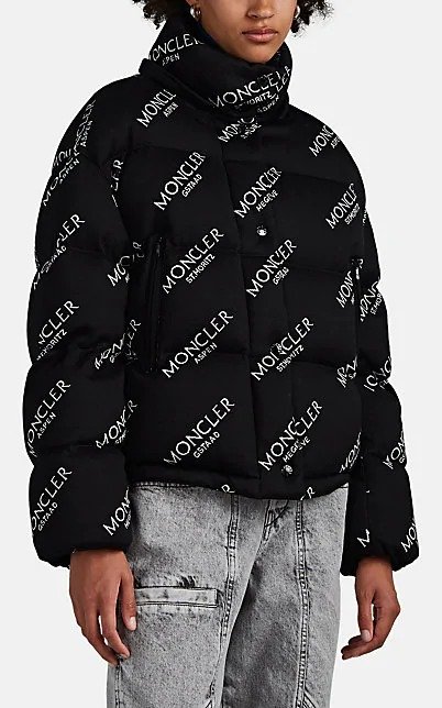 Caille Logo-Jacquard Oversized Down Puffer Jacket