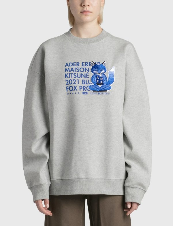 x Ader Error Meditation Fox Sweatshirt