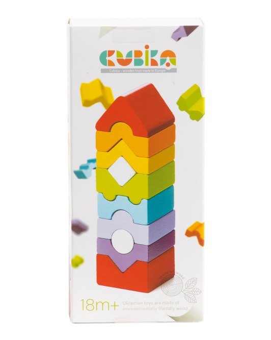 Wooden Color Block Tower | Toys & Books | Marshalls