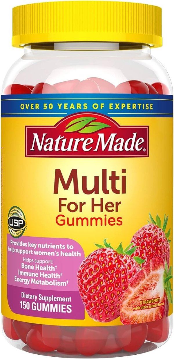Multivitamin For Her, Womens Multivitamin for Daily Nutritional Support, Multivitamin for Women, 150 Gummies, 75 Day Supply