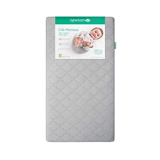 Baby Crib Mattress and Toddler Bed | 100% Breathable Proven to Reduce Suffocation Risk, 100% Washable, Hypoallergenic, Non-Toxic, Better Than Organic - Moonlight Grey