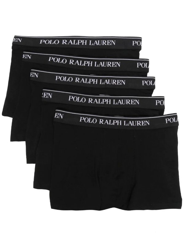 logo-waist boxers (set of five)