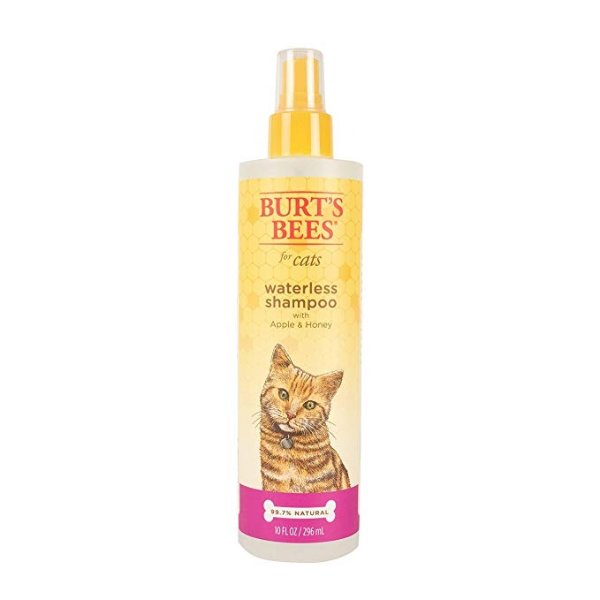 for Cats Natural Waterless Shampoo with Apple and Honey | Cat Waterless Shampoo Spray