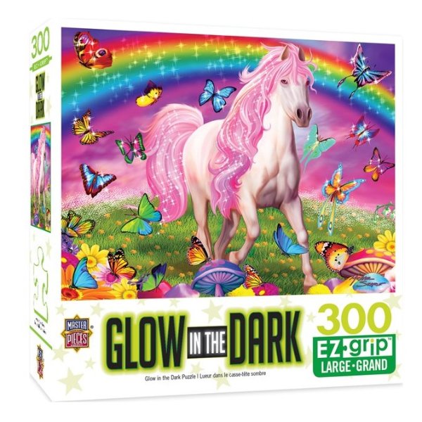 MasterPieces - Glow in the Dark Rainbow World Large 300 Piece EZGrip Jigsaw Puzzle