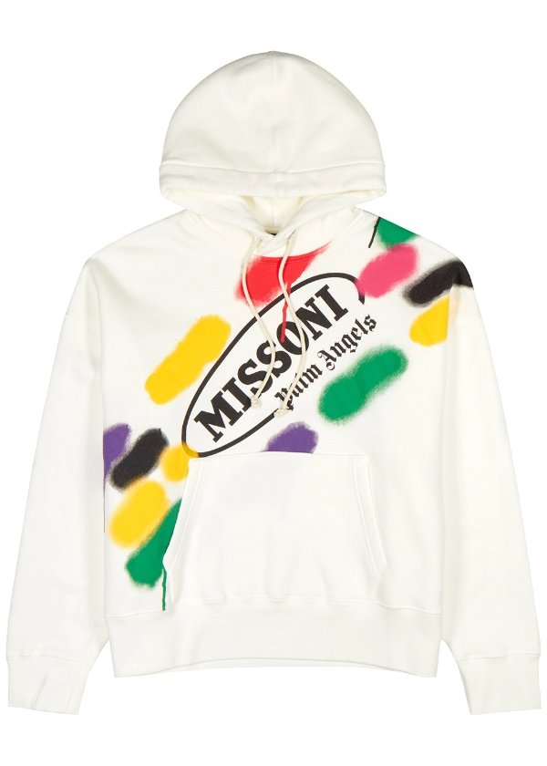 X Missoni off-white printed cotton sweatshirt