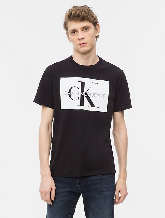 monogram logo block crewneck t-shirt