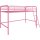 Junior Loft Bed Frame With Ladder, Pink