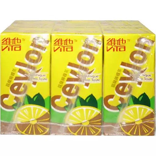 Vita Ceylon Lemon Tea Drink Artificially Flavored 6 Pk