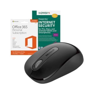 Microsoft Office 365 Personal, Kaspersky Internet Security 2016 & Wireless Mouse Package