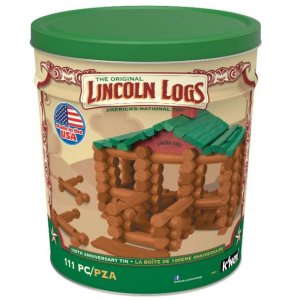 Lincoln Logs 经典罐装积木套装