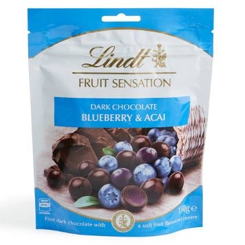蓝莓+巴西莓果肉夹心黑巧克力