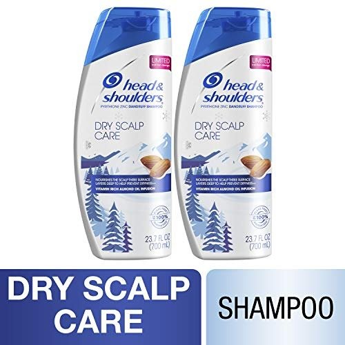 Head and Shoulders Shampoo, Anti Dandruff Treatment, Dry Scalp Care with Almond Oil, 23.7 fl oz, Twin Pack