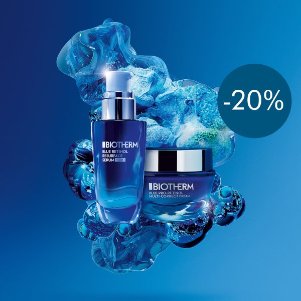 Shop Blue Retinol Duo: Blue Retinol Night Serum and Multi-Correct Cream at 20% Off!