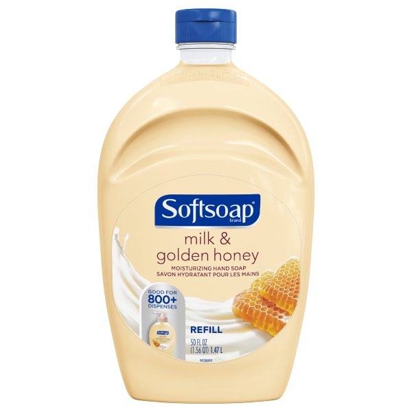 Liquid Hand Soap Refill, Milk & Golden Honey, 50 oz