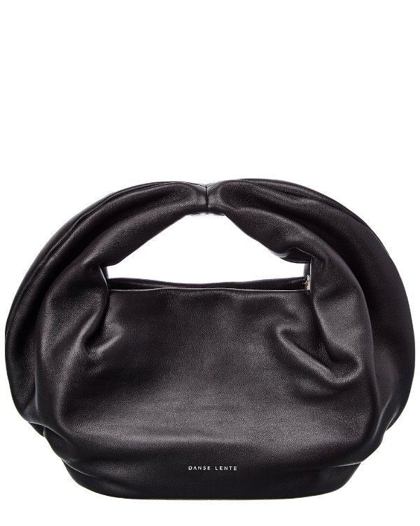 Mini Lola Curved Leather Hobo Bag