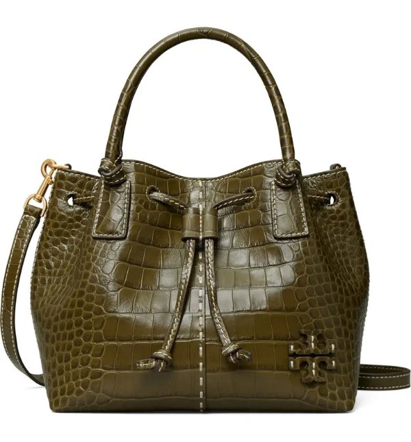 Tory burch discount mcgraw embossed satchel