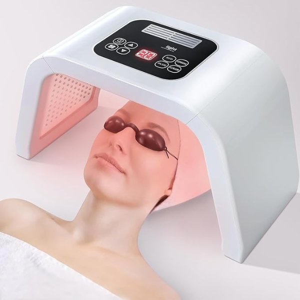 LED-Face-Light-Therapy, 7 in 1 Color LED Face Mask Facial Body Beauty Equipment