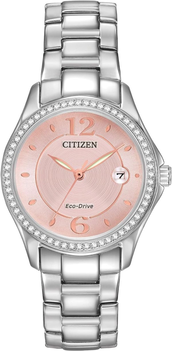 Women's Eco-Drive Silhouette Crystal Watch with Date, FE1140-86X