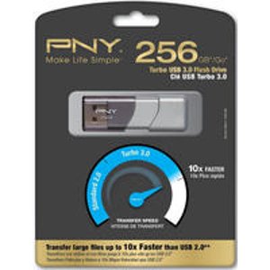 PNY Turbo系列 256GB容量 USB 3.0接口闪存盘
