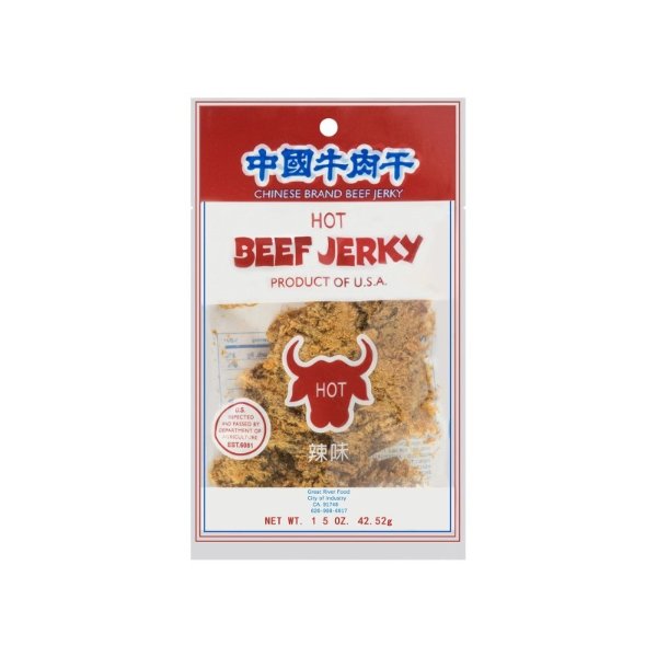 Chinese brand hot flavor beef jerky 42.52g