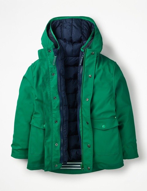 Waterproof 3-in-1 Raincoat (Watercress Green)